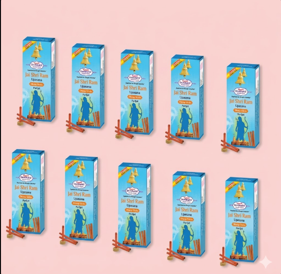 Pitambari Devbhakti Jai ShriRam Premium Dhoop- 25Gms- 10 Sticks